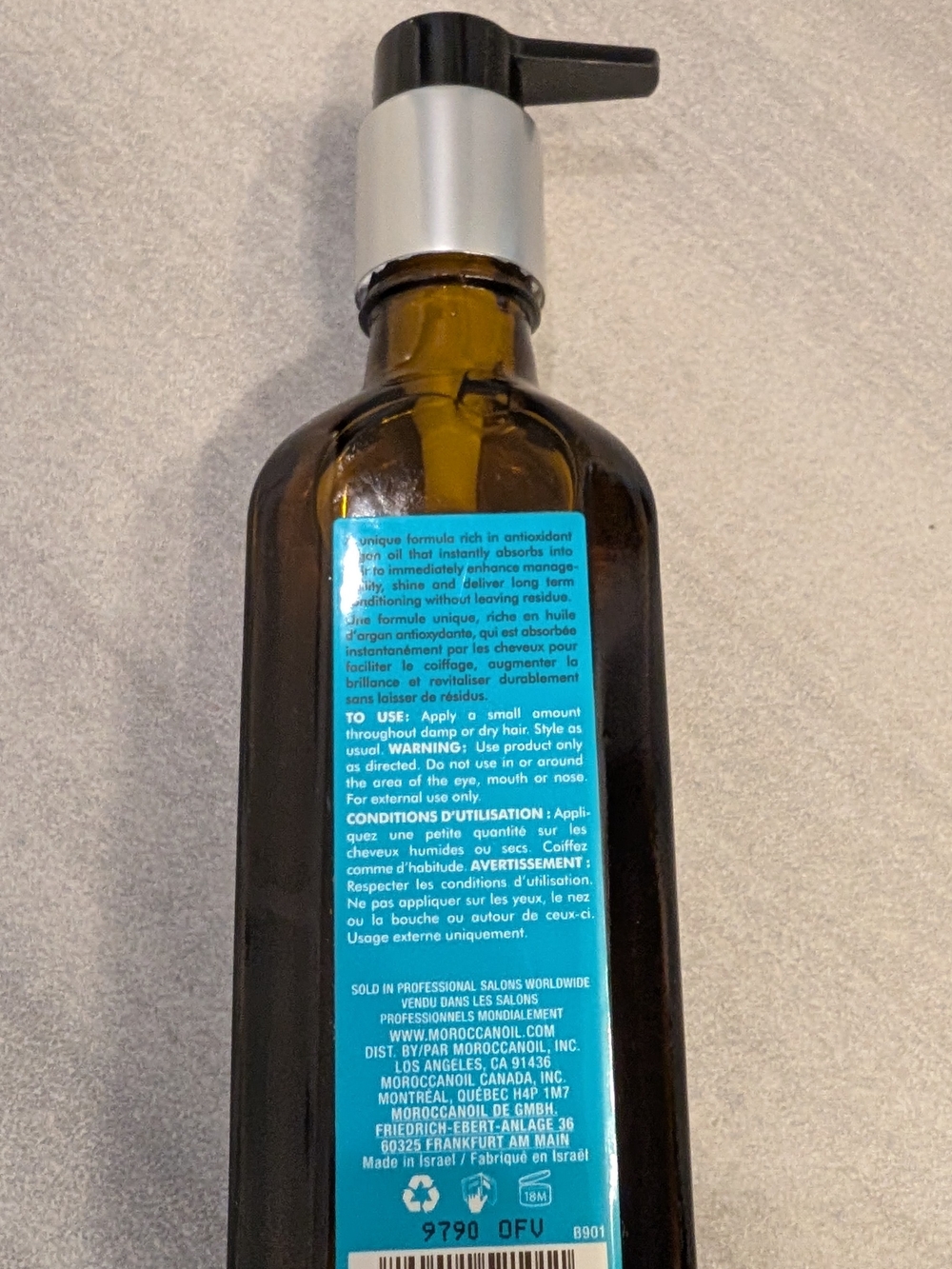 Moroccanoil Treatment Oil 3.4 Oz/100ml - Picture 2 of 4